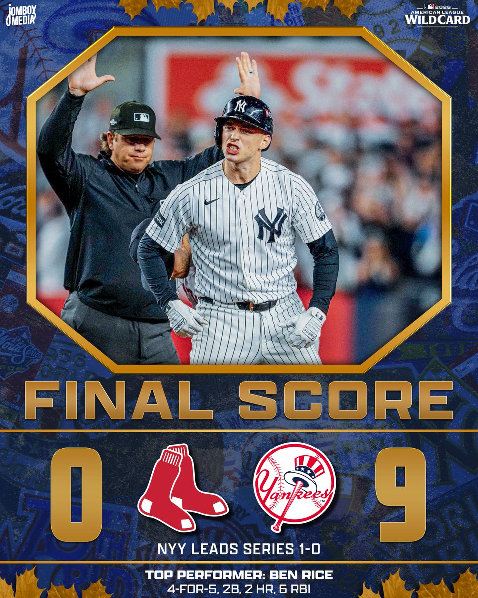 TalkinYanks's tweet photo. YANKEES TAKE GAME 1 IN BLOWOUT FASHION https://t.co/jJFttrbex3