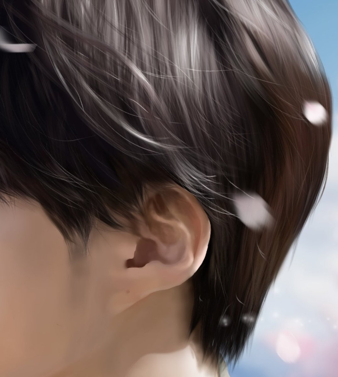 lst67504's tweet photo. 厚塗りで描くと髪の毛ってこうなのよ。
これは簡単なのよ。私には。
ジャンルが違うとこんなに難しいの？
イラストや漫画描ける人マジで尊敬したよ。 https://t.co/Nk6G8v87kS