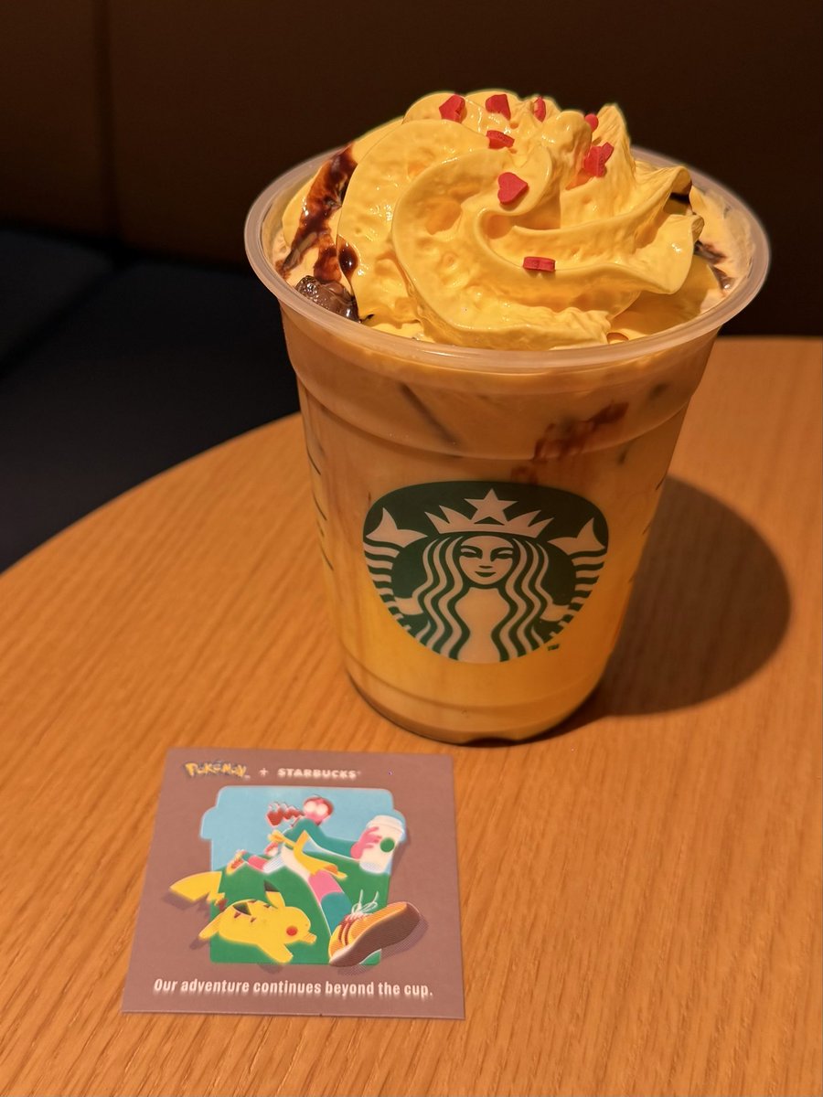 higenoshinyuji's tweet photo. ピカチュウ ハニークリームラテ ゲットだぜ
#スタバピカチュウハニークリームラテ https://t.co/bIywjtSYRf