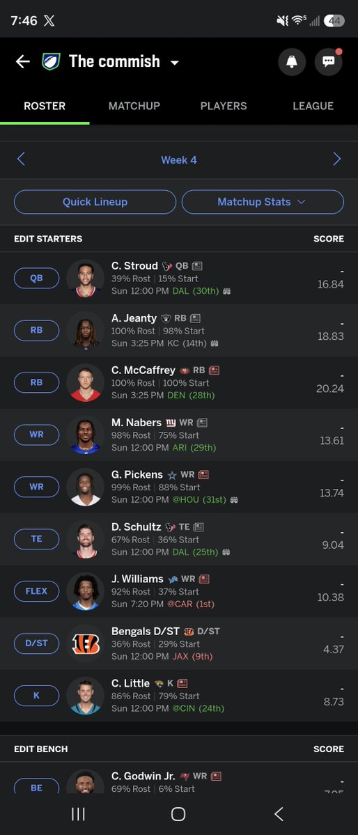 jared7570's tweet photo. @fantasyfocus @DanielDopp @MikeClayNFL @FieldYates Any way to fix this bs in a 12 man ppr https://t.co/COWf6a7K8I