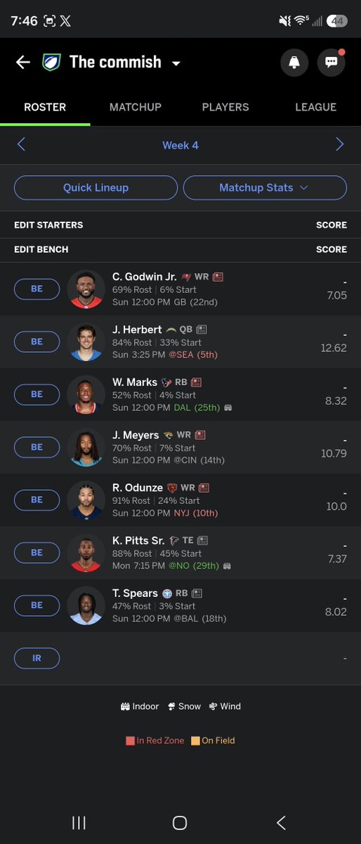 jared7570's tweet photo. @fantasyfocus @DanielDopp @MikeClayNFL @FieldYates Any way to fix this bs in a 12 man ppr https://t.co/COWf6a7K8I