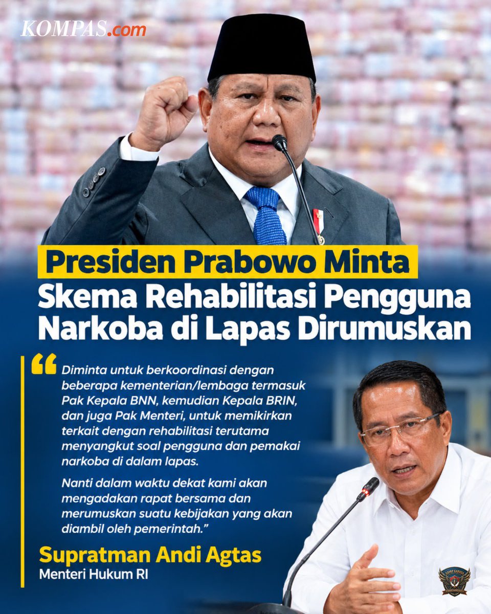 Jusni07's tweet photo. #BersamaBerantasNarkoba Presiden Prabowo terus mendorong upaya bersama untuk memutus peredaran narkoba. https://t.co/7gzE5XaBvS