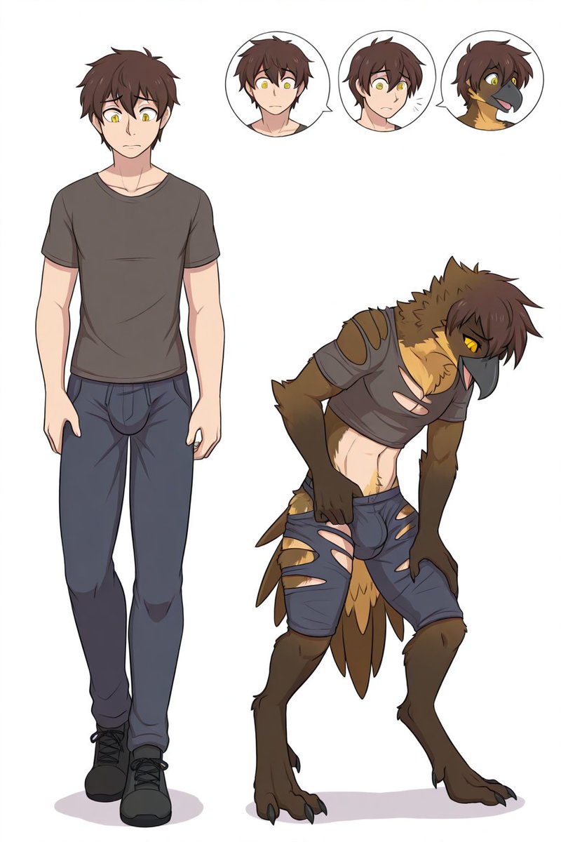 CrusherTrue's tweet photo. boy turns into a female bird
#AIイラスト #AIart #furry #ケモノ #bird #鳥 #とり #birdgirl #鳥娘 #transfur #transformation #変身 #獣化 #anthro #TSF #boytobirdgirl #男の子が鳥娘に #furrytransformation #birdTF https://t.co/gDd4TrloJJ