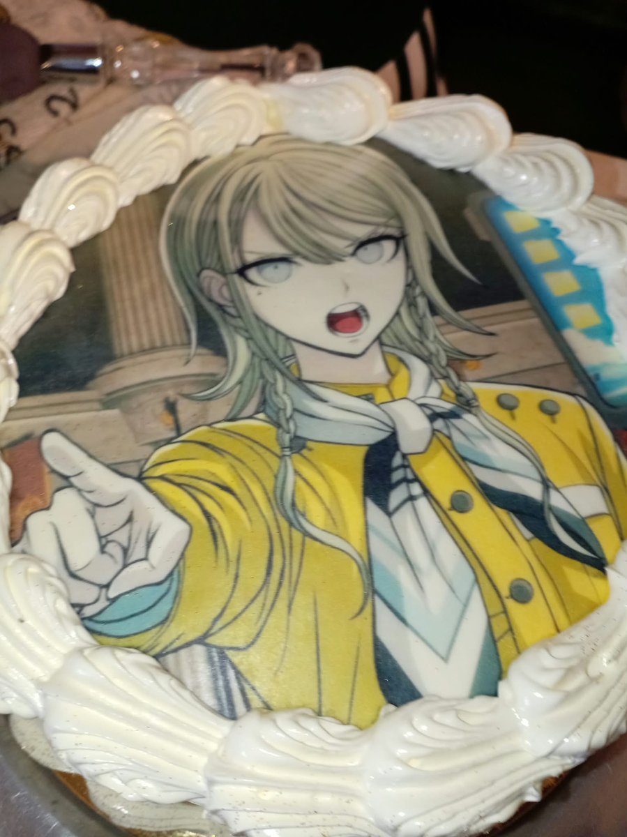 tulipoqeen's tweet photo. Im the first person to offically ever have a John danganronpa birthday cake #yup #makinghistory 👀 https://t.co/QefYzKusqf
