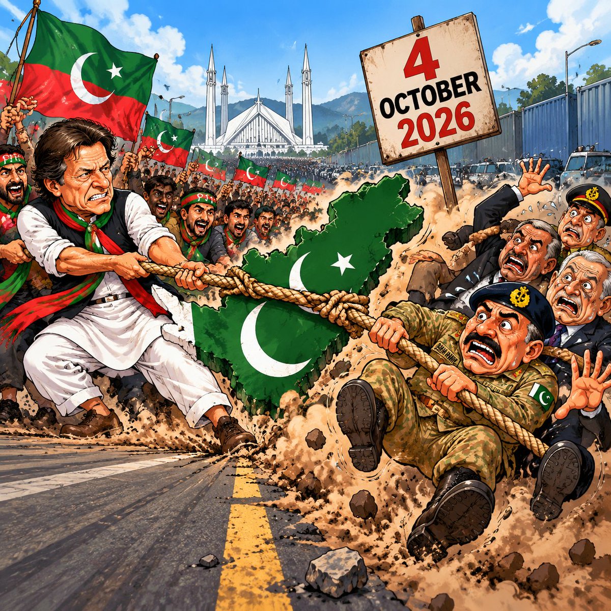 insight_ka31317's tweet photo. 4 October is drawn as a rope over the map. Khan and the street on one side. Munir and the old club on the other. When the army is in the tug-of-war, the crisis is not “politics.” #ImranKhan #AsimMunir#خان_کی_بہنیں_فوری_رہا_کرو #یوتھیا_ہٹاو_دہشتگردی_مکاو #Article232 @FatimaDar_jk https://t.co/f02sMGehb2
