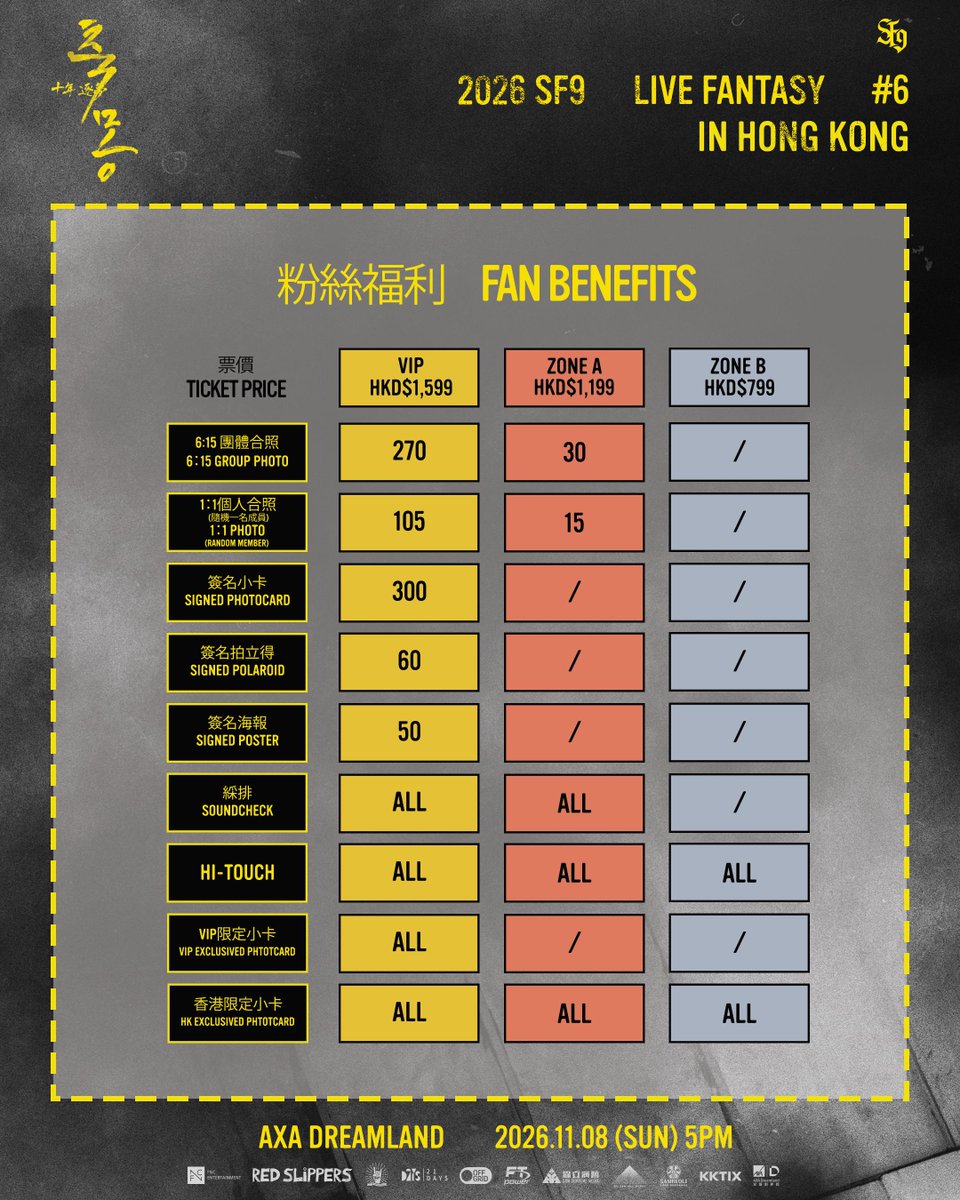 SF9_FANCLUB's tweet photo. [Notice] 2026 SF9 LIVE FANTASY #6 十年逐夢 IN HONG KONG 안내  

✔️ https://t.co/bGixEZeqRf

#SF9 #에스에프나인 #축몽 IN #HONGKONG https://t.co/ELJgjaKKhb