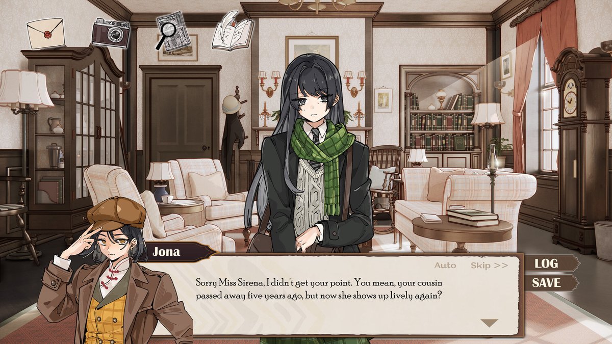 baiyhe's tweet photo. oh my god, apparently the same devs have another yuri game released on steam where you play as a detective caught between a gloomy girl and an ex-girlfriend. It’s a yuri mystery set in 1935 London filled with secrets, romance, and vintage vibes https://t.co/5XOAzzNXTT