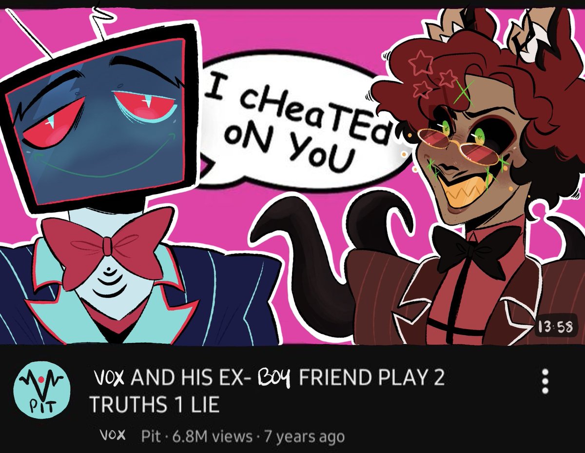 lemonyghost's tweet photo. Thumbnail redraws

#hazbinhotel #radiostatic #sparksduo #alastor #vox https://t.co/7FtCEWQaM1
