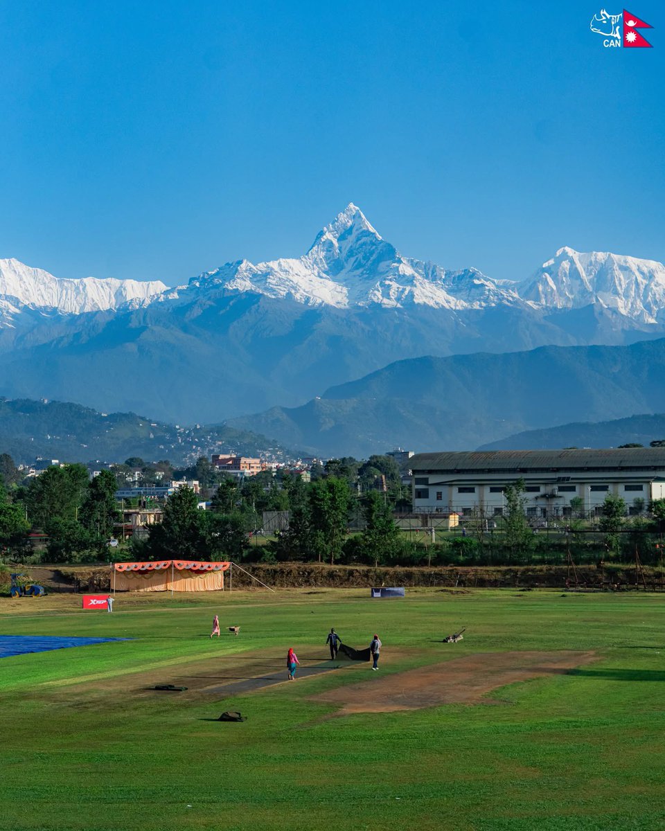 paras77's tweet photo. The sight to behold.
No place like Pokhara.
Cricket in our part of the world.
We keep building.🧿🇳🇵❤️

@CricketNep @OfficialNPLT20 @ICC 

#Nepalcricket #pokhara #sportstourism https://t.co/ZV9rcBDVbD
