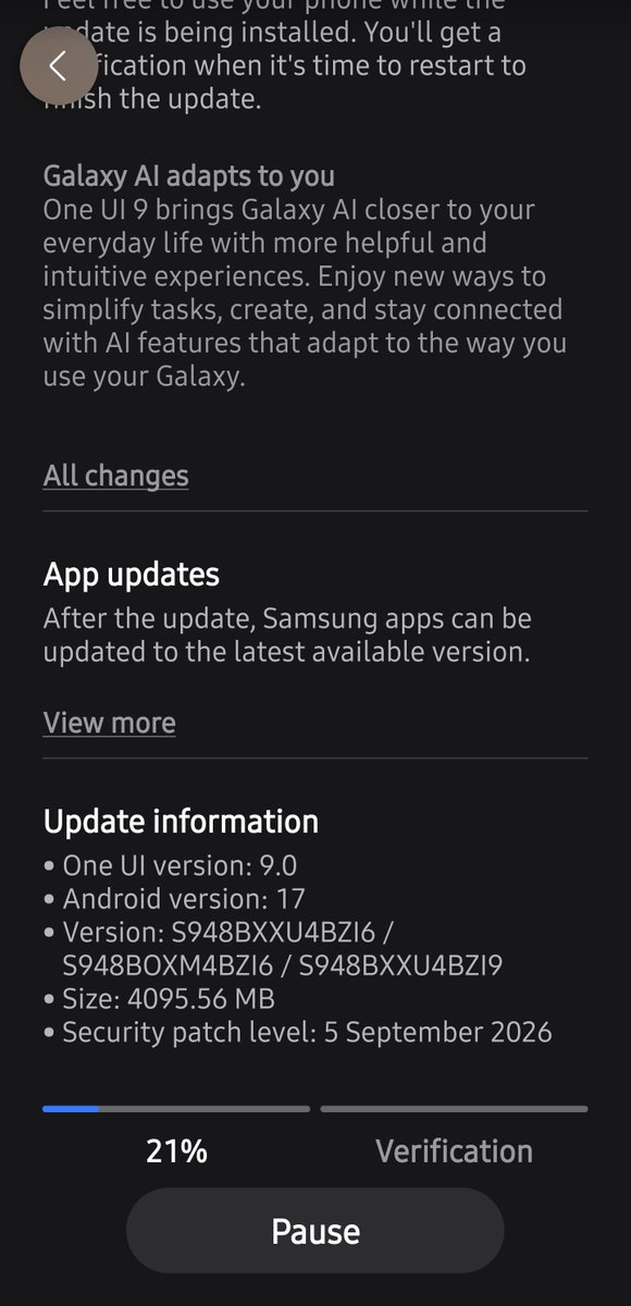 naushi_7's tweet photo. Finally the wait is over One Ui9 along with android 17 is here.. 🥳 💥 @SamsungIndia #OneUI9 #Android17 @tarunvats33 #SamsungGalaxy https://t.co/fQL7wv0Mcc