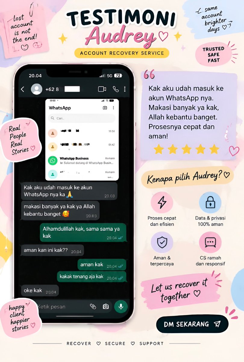 sceneryol's tweet photo. All JASA RECOVERY AKUNN 🫶🏻

📌 JASA HAPUS AKUN
📌 JASA PEMULIHAN DAN BALIKIN AKUN LUPA PASWORD/KE HACK
📌 JASA LACAK LOKASI
📌 JASA SADAP WA
📌 JASA LACAK HP HILANG BY NO HP/IMEI
📌 JASA HACK/PEMULIHAN AKUN (EMAIL,IG,WA,TWITER/X, FB,TIKTOK)

cek wa di bio fast respon 📲
#zonauang https://t.co/k4LbW1XoCk