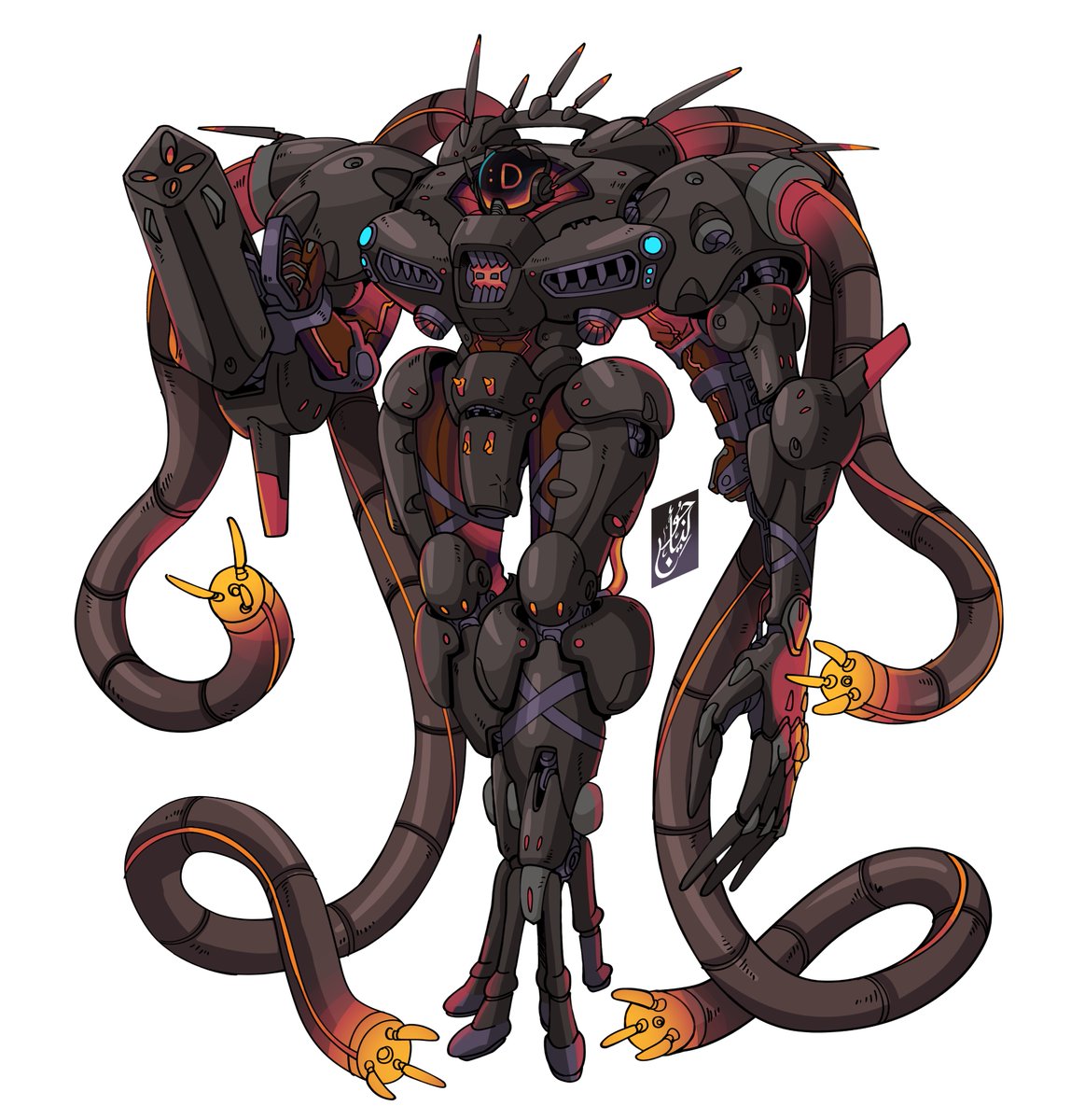 Julian_Rhmt's tweet photo. All the LANCER mechs I've done. If you want yours, feel free to commission me, link in the comments https://t.co/ehr5wQZUly