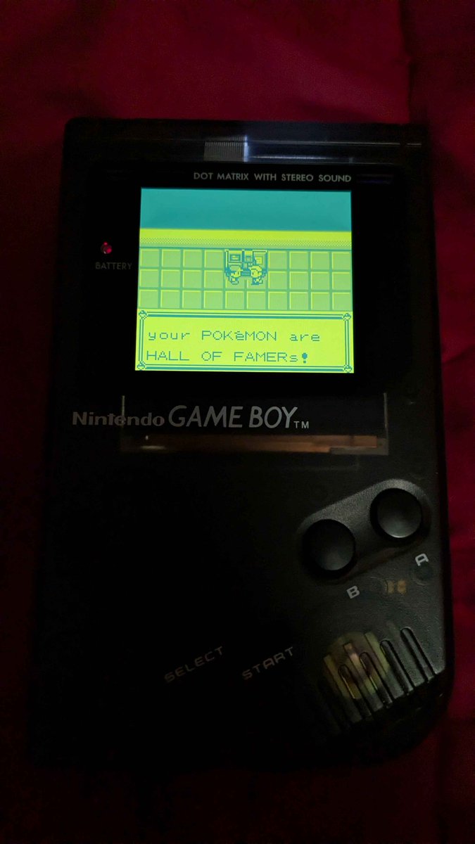 simply_skeptic's tweet photo. First time beating Kanto and WOW what an experience! The music, the sprites, and the gameplay were all top notch for its time. Highly recommend playing even in 2026! #PokemonRed https://t.co/lQNfY5cEZN