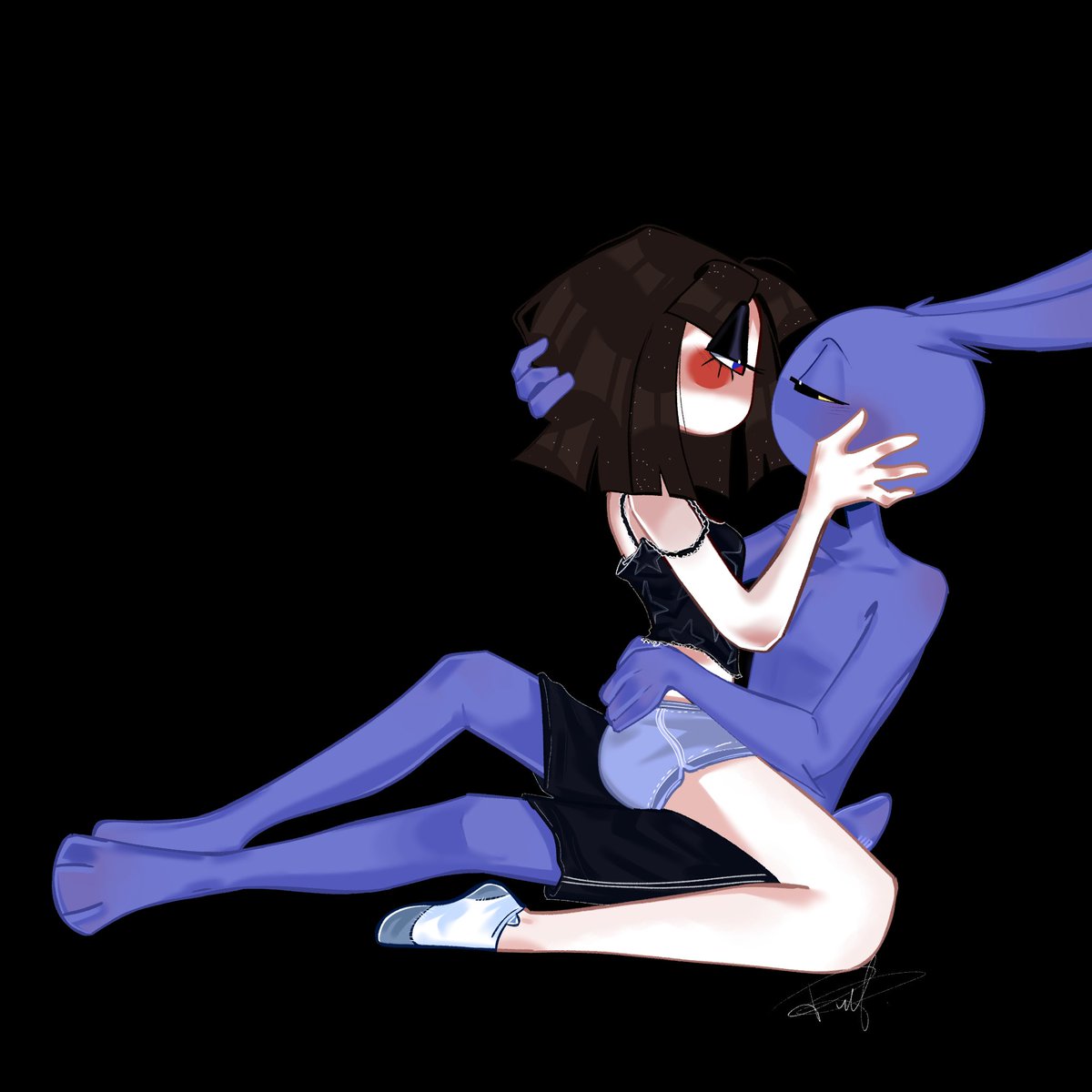 Delidity1835333's tweet photo. 💗 After several tough days, I finally finished it ✨, I really loved the result with the completely black background 💗. Also, credit to Deduukkk for the drawing style ❄️ 

 Jax and Pomni in my AU the amazing digital university ✨💗 💗 

#jax #pomni #funnybunny #auuniversity https://t.co/gDun00CSq0