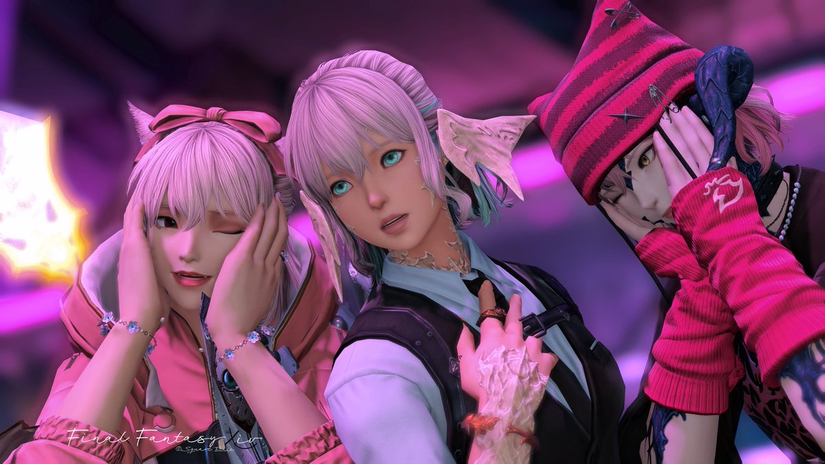 ffXIVTohkaChan's tweet photo. 最近復帰&amp;現行追いついたフレと記念に撮ったやつ‼️ https://t.co/S7P7MRIUjR
