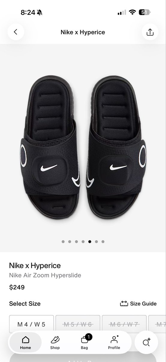 blitzburgh058's tweet photo. So @Nike loses 80% of their value…gets kicked out of the S&amp;P 100, and their response?

$250 shower shoes…you can’t make this up https://t.co/XkWF8rMGxa