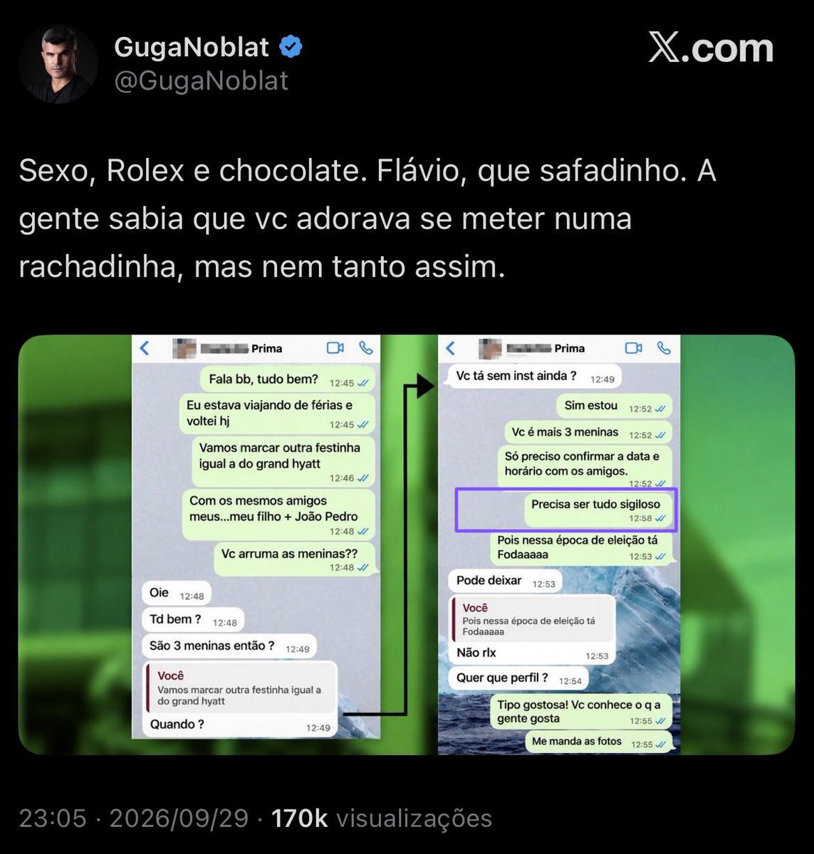Fa1ryNight's tweet photo. Print do Noblat: 
“Precisa ser tudo sigiloso” (12:58)

Print na matéria do Amado:
“Precisa ser tudo sigiloso” (12:53)

Precisa combinar direito. https://t.co/EHIZhiczbn