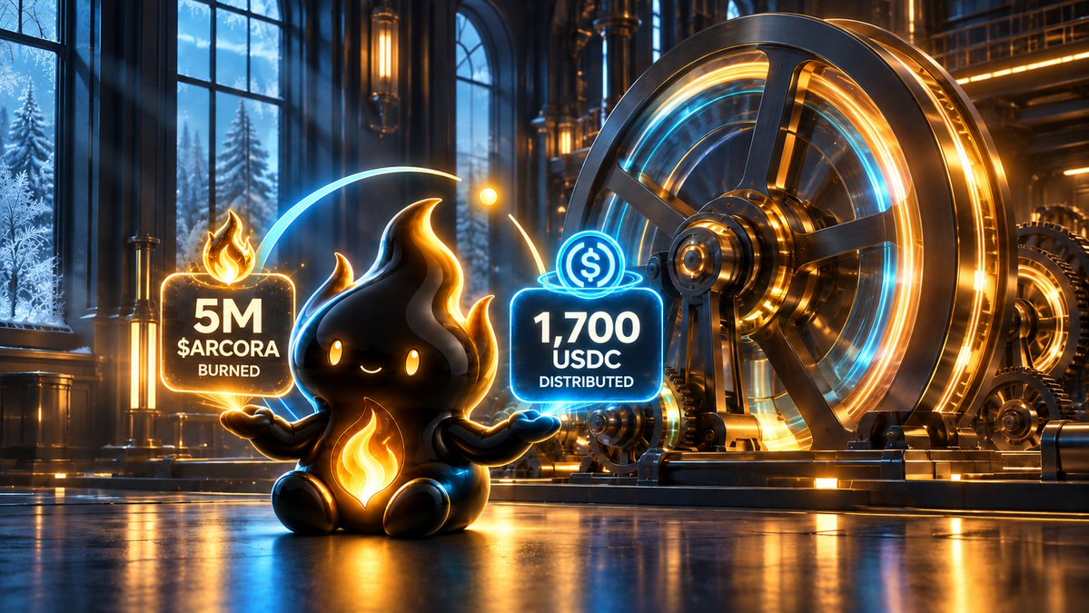 arcorafun's tweet photo. It’s been over 12 hours since $ARCORA launched.
Our flywheel has already bought back and burned 5 million $ARCORA and distributed 1,700 USDC in dividends to holders.
https://t.co/Ib469rH0kR
Thanks to your patience and trust, Arcora could achieve these milestones even in the current market conditions.
Stay patient and keep believing in Arcora. Arcora won’t let you down.