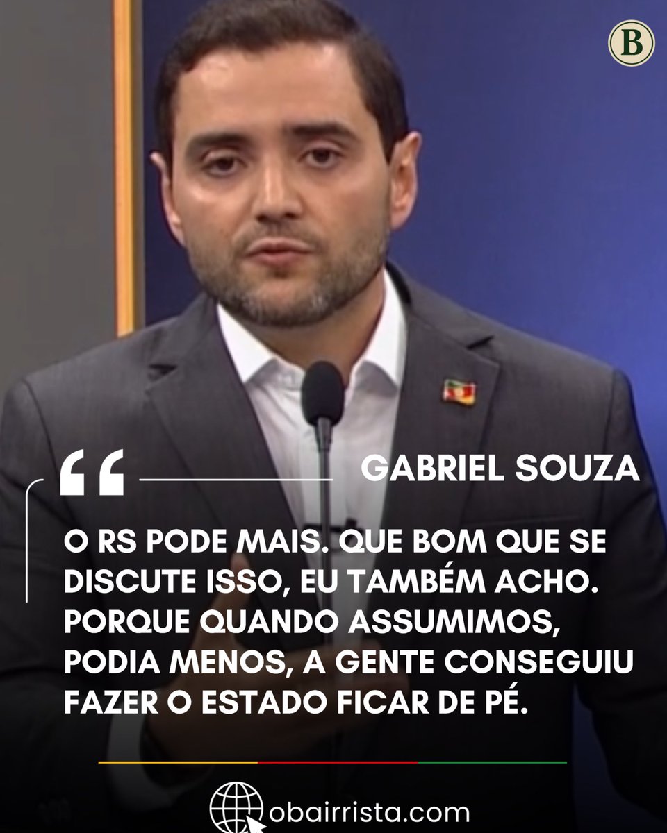 O_Bairrista's tweet photo. 🗳️ No debate da RBS, as considerações finais selaram o principal confronto do primeiro turno com foco nas últimas propostas de cada candidato. https://t.co/1JRW3oybQf