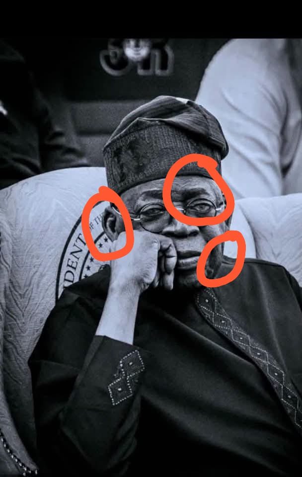 chibuzo_mikel's tweet photo. After a careful analysis of the pictures of Bola Tinubu that came back yesterday, I have discovered that the Bola Tinubu that travelled to France is not the same person that returned to Nigeria yesterday.

If you check the Geospatial angle of his ears very closely, you'll see that they don't match those of the original Tinubu. His left fingers also appear to be artificially grated and uneven. This Tinubu is a clone from Guinea. 

Remi Tinubu knows this but the cabal has warned her not to talk...