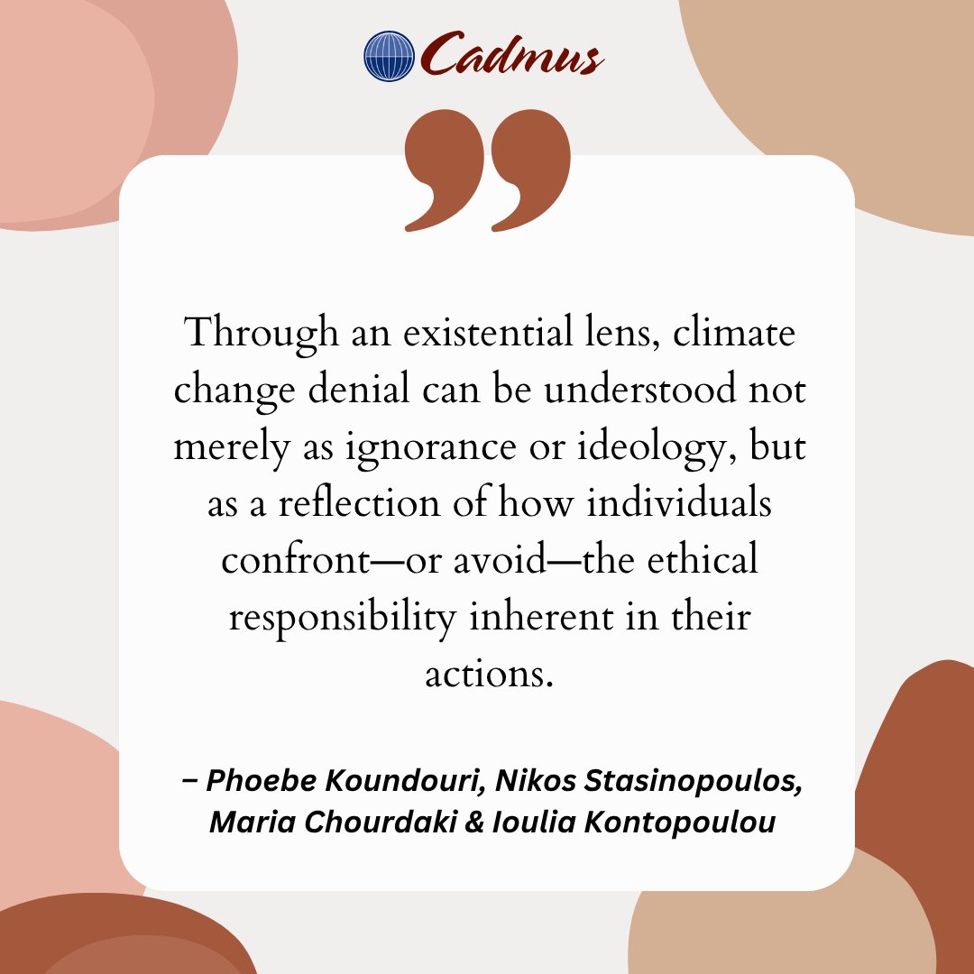 _WAAS_'s tweet photo. 🌍 Why does climate awareness not always lead to action?

“Climate Disavowal, Inaction and Anticipation” explores how responsibility, avoidance and human behavior shape responses to climate change.

📖 https://t.co/q3CPEvDaaG

#CadmusJournal #ClimateAction https://t.co/MxAYSsFNYB