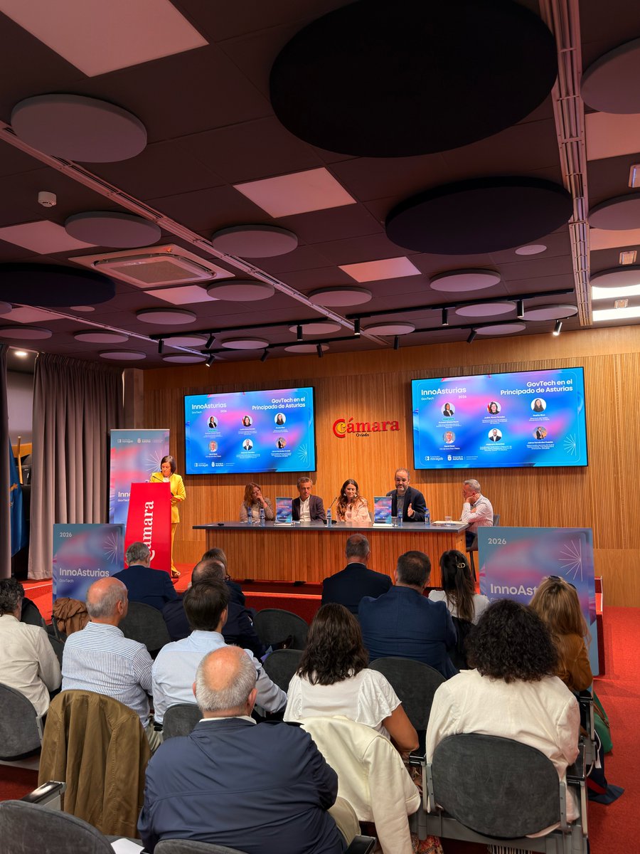 novagob's tweet photo. 📣 InnoTalks en #InnoAsturias GovTech 2026 👇

✨ Judith Flórez — @GobAsturias
✨ David González — @agenciasekuens
✨ Noelia Rico — @CEISIA_UO
✨ Alejandro González — Clúster TIC Asturias
✨ David Rosa — More Than Theory

Modera ✨ Guiomar Álvarez — @FADEAsturias

#GovTech https://t.co/7YtRJvIM6p