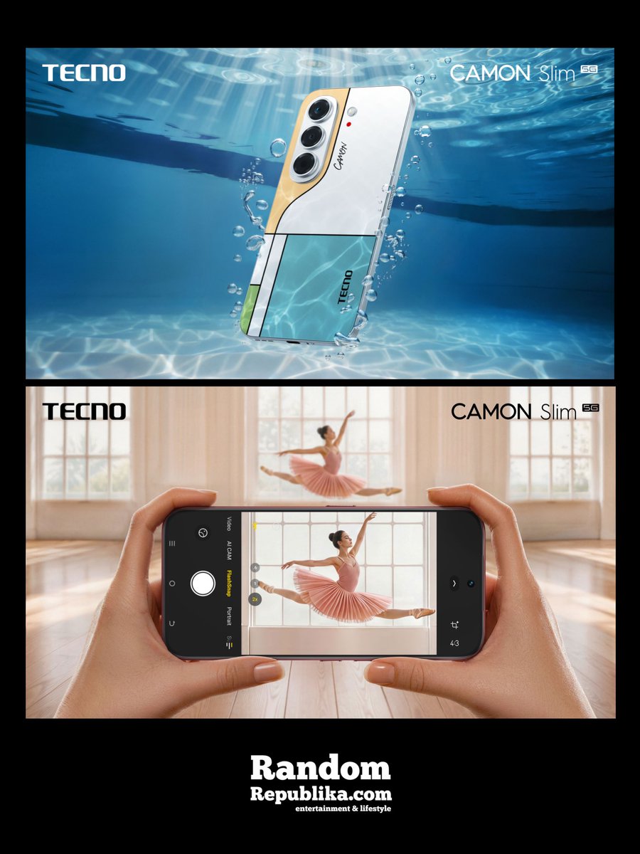 RandomRepublika's tweet photo. Slim, smart, and made to stand out. Meet the TECNO CAMON Slim 5G. This new baby is bringing in AI-powered features, a sleek 6.39mm design, and camera-ready style into one ultra-thin device.

From Burgundy Red to Neo Mondrian, Van Gogh Blue, and more, there’s a CAMON Slim for every kind of personality.

Read the full feature on https://t.co/24UkxtgKMG.

#TecnoCamonSlim5G