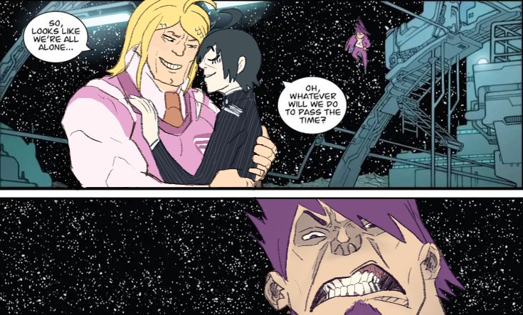 martenpines's tweet photo. thing i drew for loobies v3 playthrough but it wtands on its own without context and i think its funny #danganronpa #drv3 https://t.co/S6Bx3RbTcW