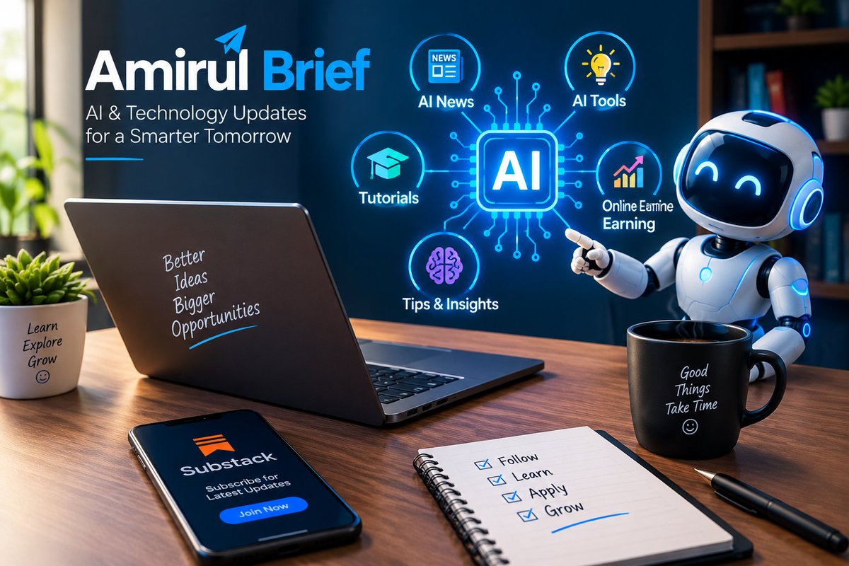 amirulbrief's tweet photo. Get smarter about AI &amp; Technology!
Join Amirul Brief and receive useful AI news, tools, tips, and insights directly in your inbox. https://t.co/PXPuUBBa59