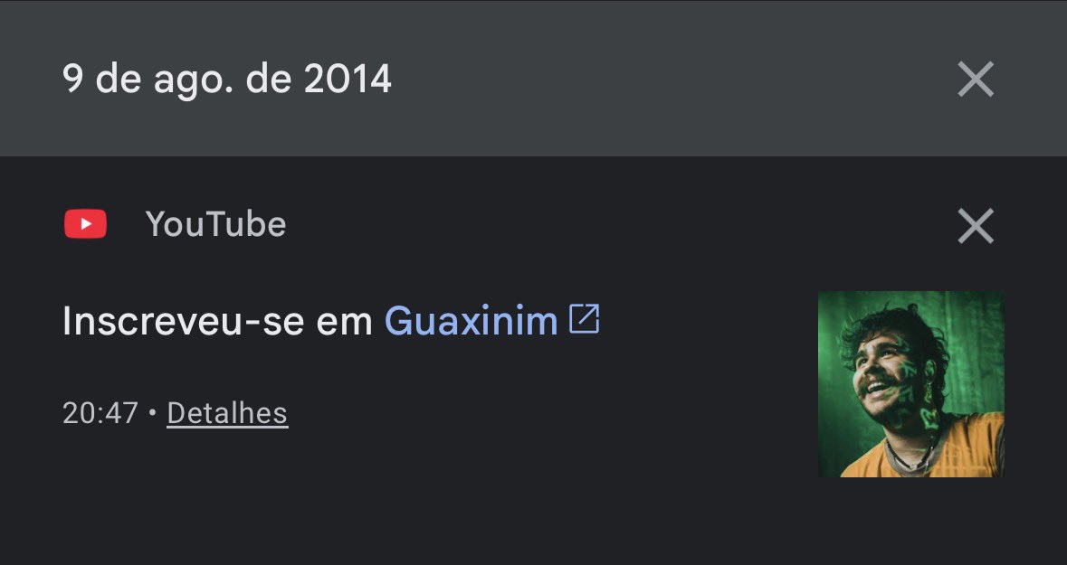 xioxwx's tweet photo. eu sou mais velha que todos vocês (aparentemente eu sigo o alanzoka a tanto tempo que ele SUMIU do meu histórico de tão antigo (vai até 2013)) https://t.co/6dPdb0IRUP