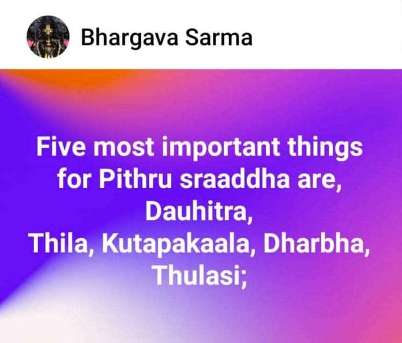 bhargavasarma's tweet photo. #PithruPaksha https://t.co/TaZbE07Tgn
