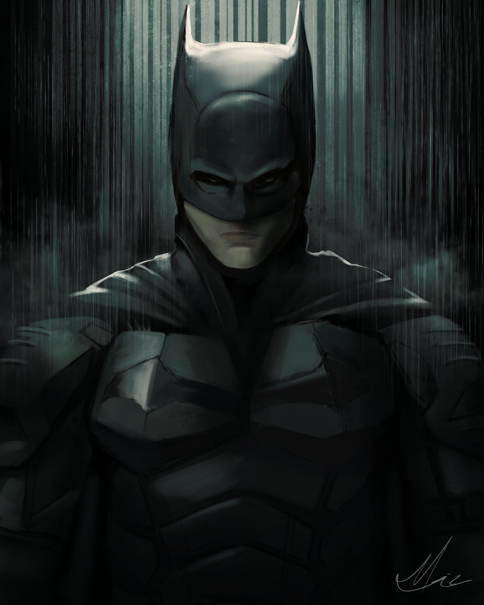 MizuriAU's tweet photo. I did this Batman sketch a while ago, and I quite like the colour and atmosphere I went with. Decided to do a revisit.

#TheBatman https://t.co/3oumdHIts3
