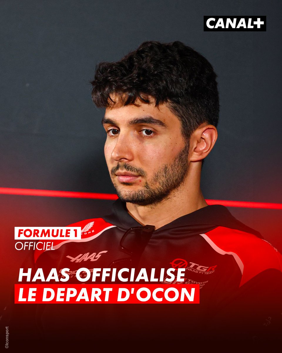 CanalplusF1's tweet photo. 🚨 C’est officiel, Haas ne prolongera pas Esteban Ocon pour la saison 2027 ! 

#F1 https://t.co/ueh8qBVZya