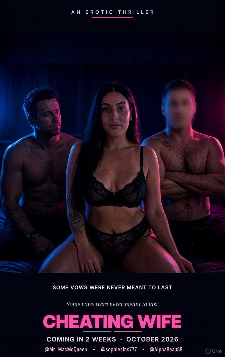 SophieSins7's tweet photo. What happens when I get caught by hubby with another man 😳 find out in 2 weeks!! 🩵
@AlphaBeau88 
@Mr_MacMcQueen https://t.co/MSFzNAh6Oq