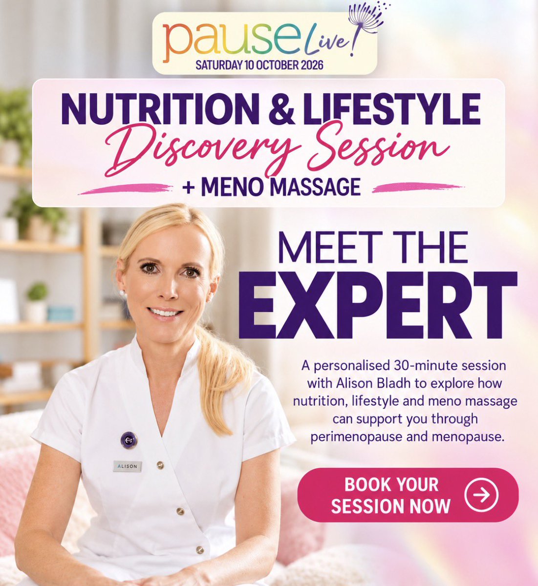 pinktearoom's tweet photo. Really looking forward to PAUSE Live! in London on 10th October! 💕✨
It’s going to be a fantastic day celebrating, supporting and empowering women through perimenopause and menopause. Can’t wait! 🙌
https://t.co/eWTfF1mVDv
#PauseLive #Menopause #WomensHealth #MenopauseSupport https://t.co/aBdIcUOBnN