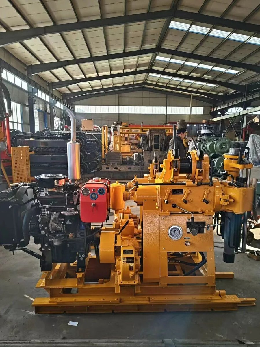 Pearldrill's tweet photo. Portable wheel‑mounted hydraulic drilling rig for 200‑meter water well projects. Easy to tow and relocate between sites, stable hydraulic power output. Great for farm water supply and domestic borehole drilling.
#pearldrill #waterwelldrilling #drillingrig #boreholedrilling https://t.co/L7j7qa3FpK