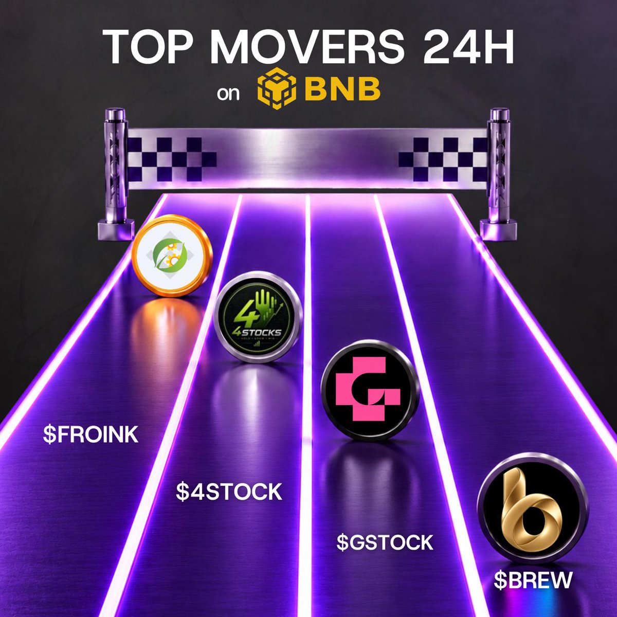 moonrushradarx's tweet photo. The BNB race is on 🏁
solana:2yu92oYzBWLAdVpu8BoaLzmM1oxPsHoboay2BXmeDDZr $4STOCK $GSTOCK $BREW  
Who are you backing? https://t.co/hcsML1I9tD