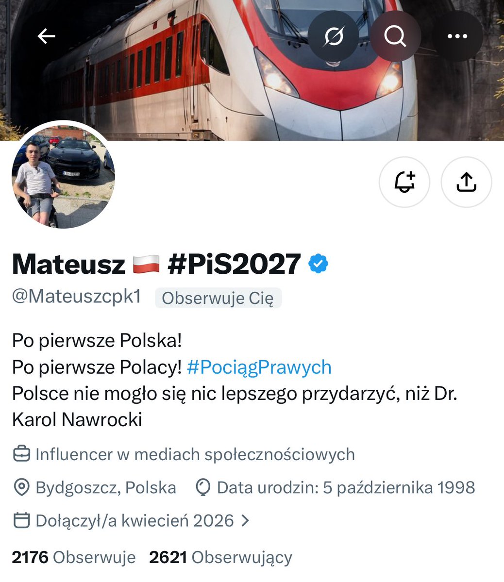 Prawy_POL's tweet photo. 📣Wzmacniamy konto @Mateuszcpk1 💪🇵🇱

Zostaw ❤️ i podaj dalej 🔂 żeby post miał zasięg!💪

💬Każde wsparcie ma znaczenie 💪

📢 Razem budujmy prawicowe konta 🇵🇱✌️ https://t.co/MStOs1xwkD