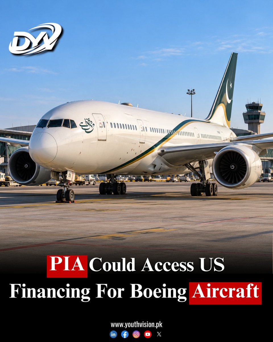 youthvisionnews's tweet photo. Daily Youth Vision :(From Affan Gohar) Pakistan is exploring potential financing from the Export-Import Bank of the United States for Boeing aircraft for the privatised Pakistan International Airlines.
#PIA #Pakistan #youthvisionnews #usbank #import #export #business https://t.co/mQHOD1yGxp