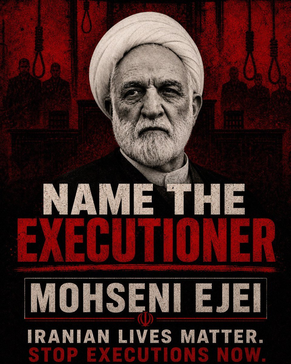 Nina9272436374's tweet photo. Iranian Lives Matter 🚨
Stop Executions 🔊🆘️
#IranMassacre‌ 
#KingRezaPahlavi‌ForIran 
@realDonaldTrump 
@netanyahu 
@FoxNews https://t.co/FWn7UxF97R