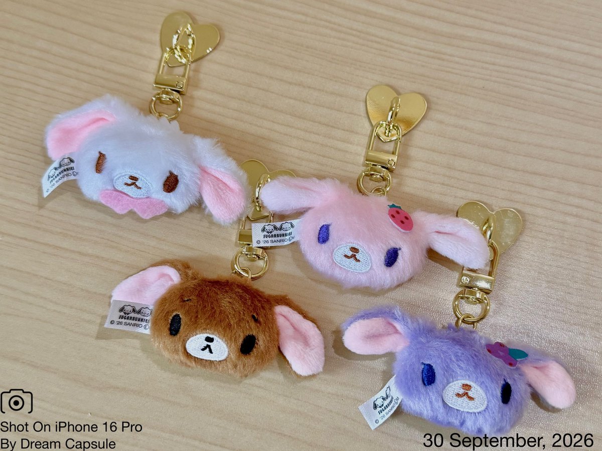 dreamcapsuleCEO's tweet photo. 🌟新入荷ガチャ商品プレゼントCP🌟

どこにでも取り付けられるチャームが登場🤍🤎
「シュガーバニーズ どこでもぬいぐるみチャーム」

フォロー&amp;RP(RT)していただいた方の中から抽選で2名様に全4種セットをプレゼント🎁

ドリカプへの入荷日とキャンペーン詳細は↓

#ドリームカプセル #ガチャ専門店 https://t.co/8O3UUYznUr