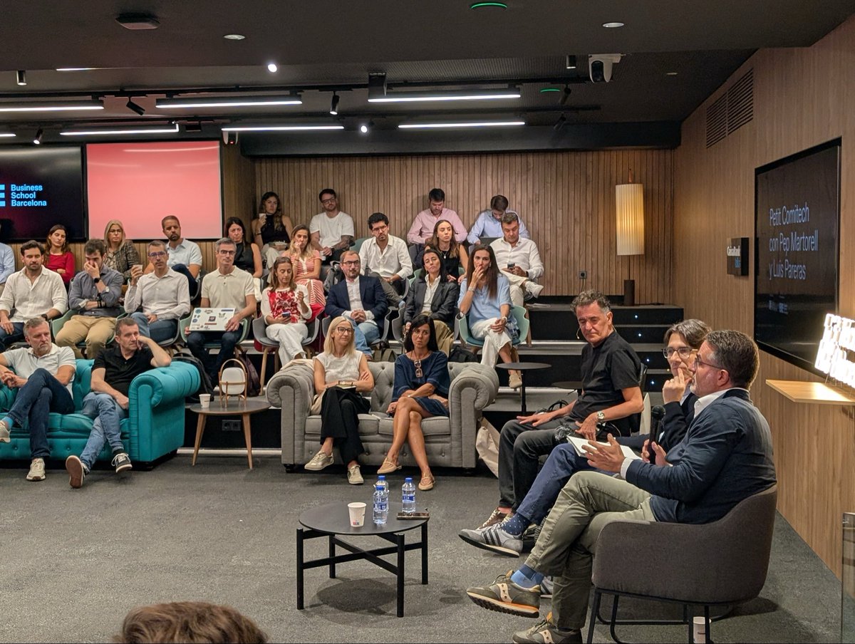 TechBarcelona's tweet photo. Hoy, desde @EAE_B_School y Tech Barcelona, organizamos un nuevo Petit Comitech con Pep Martorell y Luis Pareras, socios de Invivo Partners, el evento exclusivo para nuestros siguis y partners.

💵 Hace justo un año lanzaron Invivo Ventures AI, un fondo de 100M€ para invertir en la próxima generación de startups de IA, ciencia y deeptech.

Hablaremos de la próxima ola de innovación impulsada por la IA y de qué factores pesan a la hora de invertir en una startup. Todo ello, en el espacio @caixabank_cat All in One.