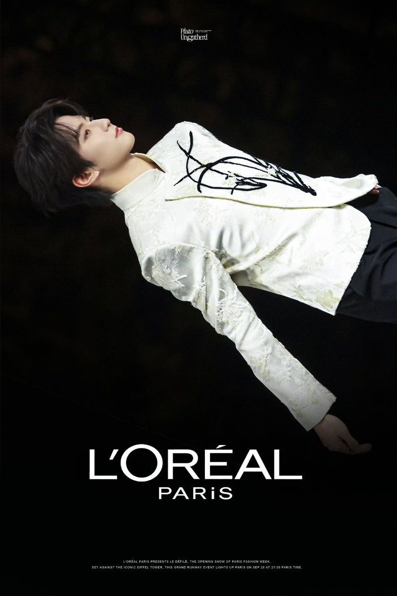 Muen_1116's tweet photo. Sincere thanks to L’Oréal Paris. Its Youth Spokesperson Mu Zhicheng shines at Paris Fashion Week, where youthful charm meets timeless Parisian fashion.

#MuZhicheng
#LOrealParis
#ParisFashionWeek
#PFWSS27
#MuZhichengxLOrealParisCannes https://t.co/bTcTEIOQAl