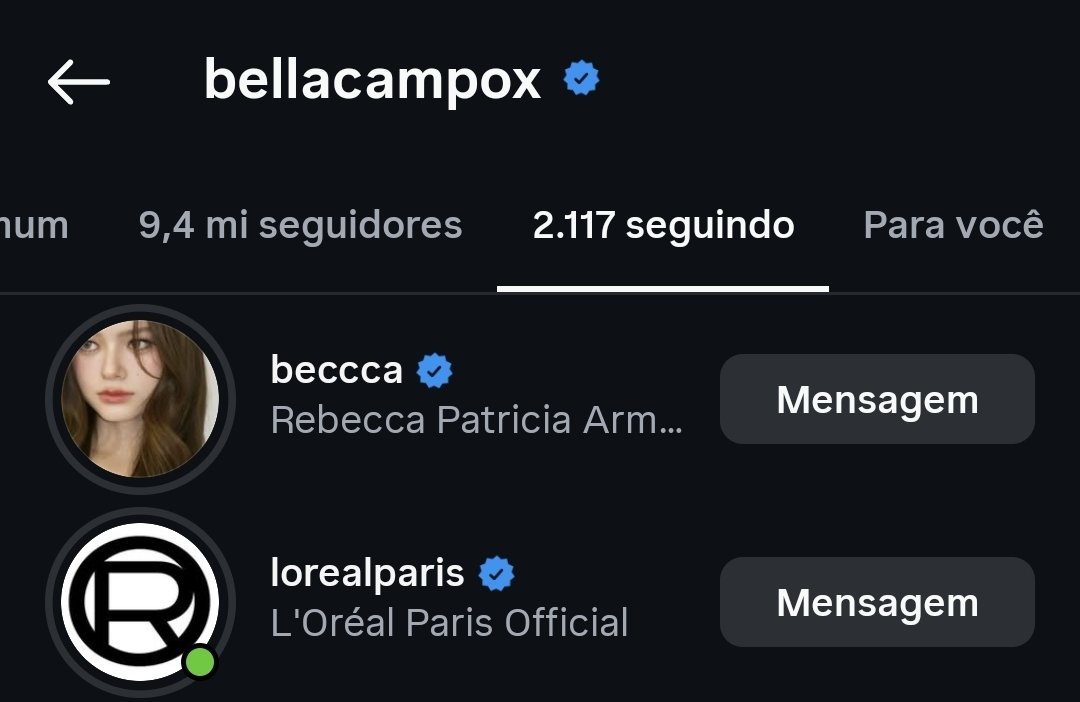 centralfb_br's tweet photo. Esse momento é nossoooo! 🇧🇷🫶🏻🇹🇭

A Becky e a Bella Campos se seguiram no IG 🥹

#LeDefileLOrealParis2026xBecky
#beckysangels #BeckyArmstrong https://t.co/7m9zq7I0zK