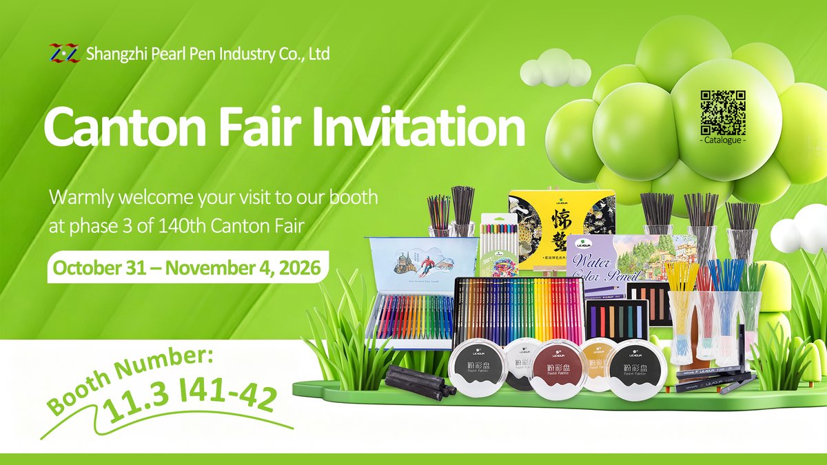 ada93672636's tweet photo. 🎨 We're at the 140th Canton Fair – Phase 3!

📅 Oct 31 – Nov 4, 2026
📍 Booth 11.3 I41-42
Come see our soft colored pencils, pastel palettes &amp; more!

Catalog: https://t.co/ISQUrLytbW
#CantonFair #ArtSupplies #ColoredPencils https://t.co/Zq3edcd2u1