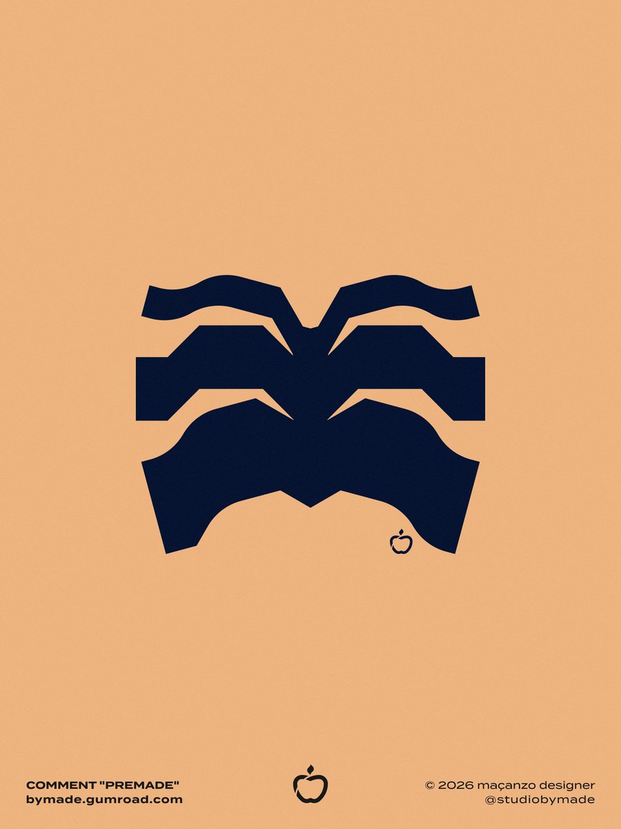 StudiobyMADE's tweet photo. A logo concept designed to convey the mystery and authority of a luxury brand.
→ https://t.co/2fZH1M2Hq0 — PDF + PNG + SVG · $200
_
© 2026 maçanzo Designer
#ReadyMadeLogo #FounderLife #ScaleUp #BootstrappedBusiness #maçanzoDesigner https://t.co/L5sBD0F9p8