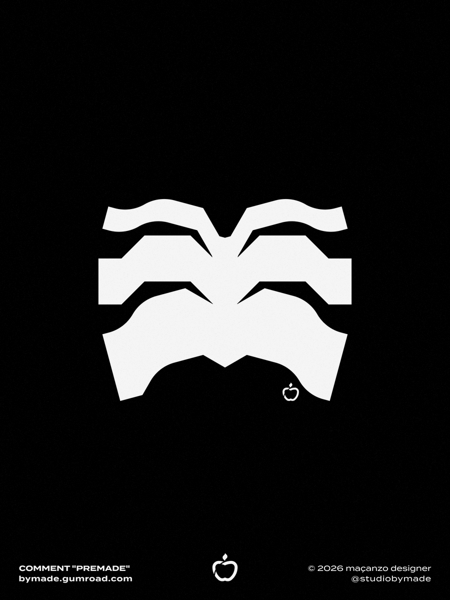 StudiobyMADE's tweet photo. A logo concept designed to convey the mystery and authority of a luxury brand.
→ https://t.co/2fZH1M2Hq0 — PDF + PNG + SVG · $200
_
© 2026 maçanzo Designer
#ReadyMadeLogo #FounderLife #ScaleUp #BootstrappedBusiness #maçanzoDesigner https://t.co/L5sBD0F9p8