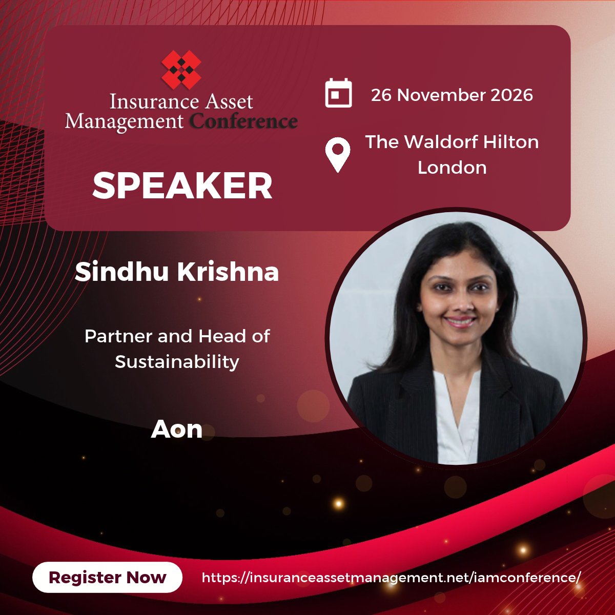 IAM_insurance's tweet photo. 📢 New speakers announced for #IAM_Conference 2026!
🔹Sindhu Krishna 🔹 Peter McGloughlin 🔹Hetal Patel
Join senior investment leaders and industry experts on 26 November.
🔗 Register: https://t.co/uMi6YBjcdq https://t.co/hovokznLO6