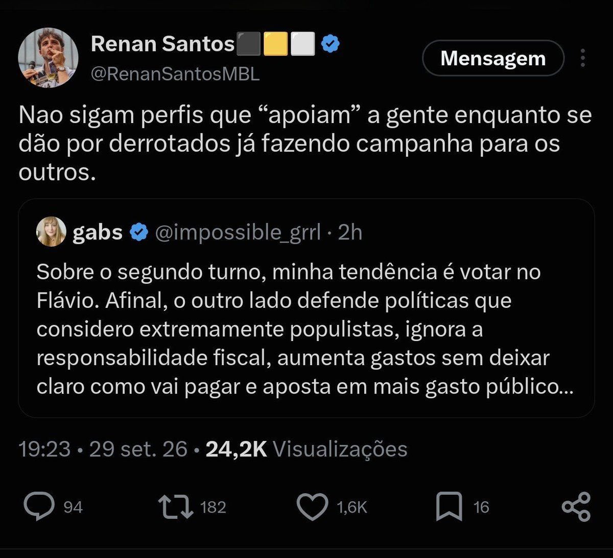 WagnerThomazoni's tweet photo. Eu não consigo entender essa estratégia de “vamos vencer essa eleição fazendo todo mundo nos odiar, menos a bolha minúscula de gados adestrados que acatam absolutamente todas as imposições do partido sem questionar nada!”

Nada mais faz sentido nesse movimento. https://t.co/82OadoorX2