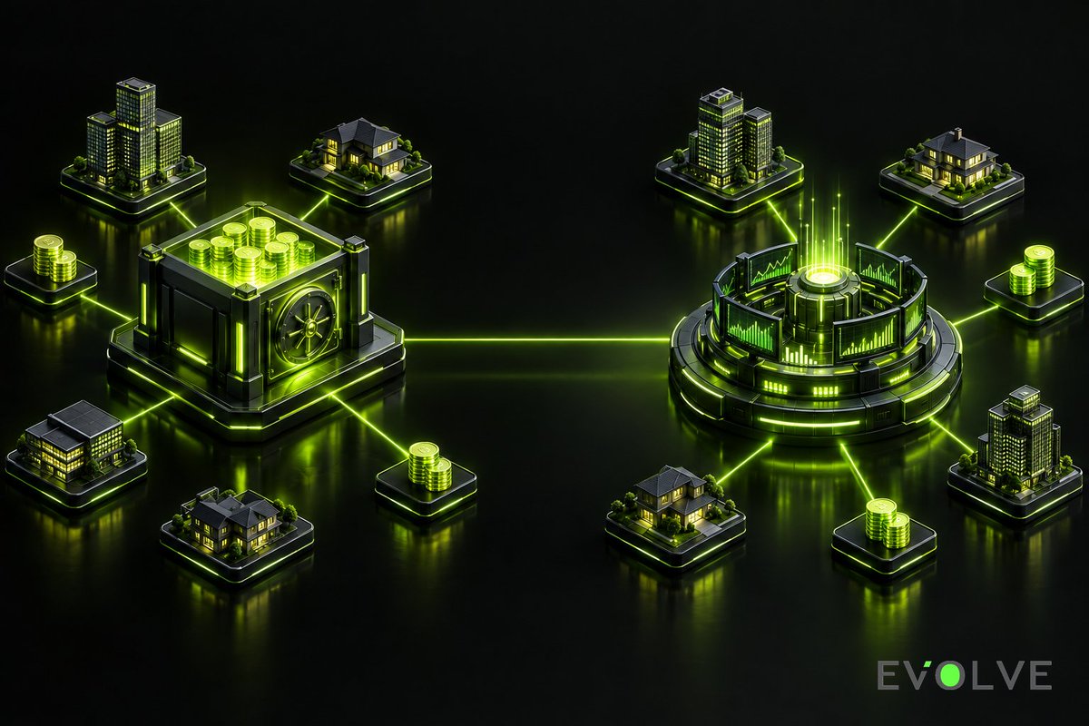 EVOLVEMilegreen's tweet photo. The most important word in this deal is "off-exchange."

Institutions can pledge Franklin Templeton's tokenized fund shares for USDT or USDC credit on Bybit. But the shares never move onto the exchange. They stay with a separate custodian, and keep earning while they're pledged.

That's the lesson crypto learned the hard way: the venue you trade on shouldn't be the place your assets sit.

Separate the keys from the activity, and a failure in one place doesn't take everything with it.